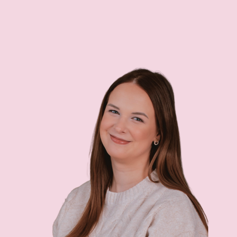 Neutral Pink Modern Circle Shape LinkedIn Profile Picture